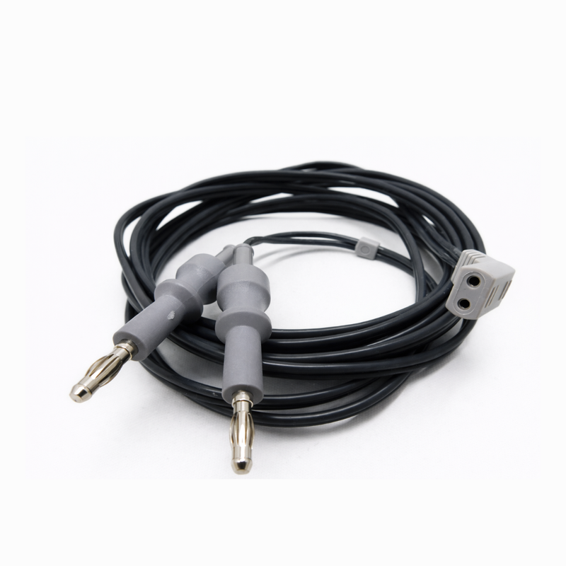 Cable Para Pinza Bipolar Con Entrada Americana Plug 2 Pines 4 mm Banana Plug