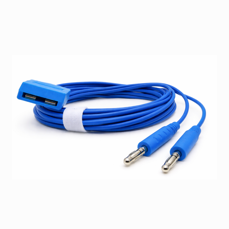 Cable Para Placa de Retorno Con Conector Banana Plug 2 Pines 4 mm Tipo WEM