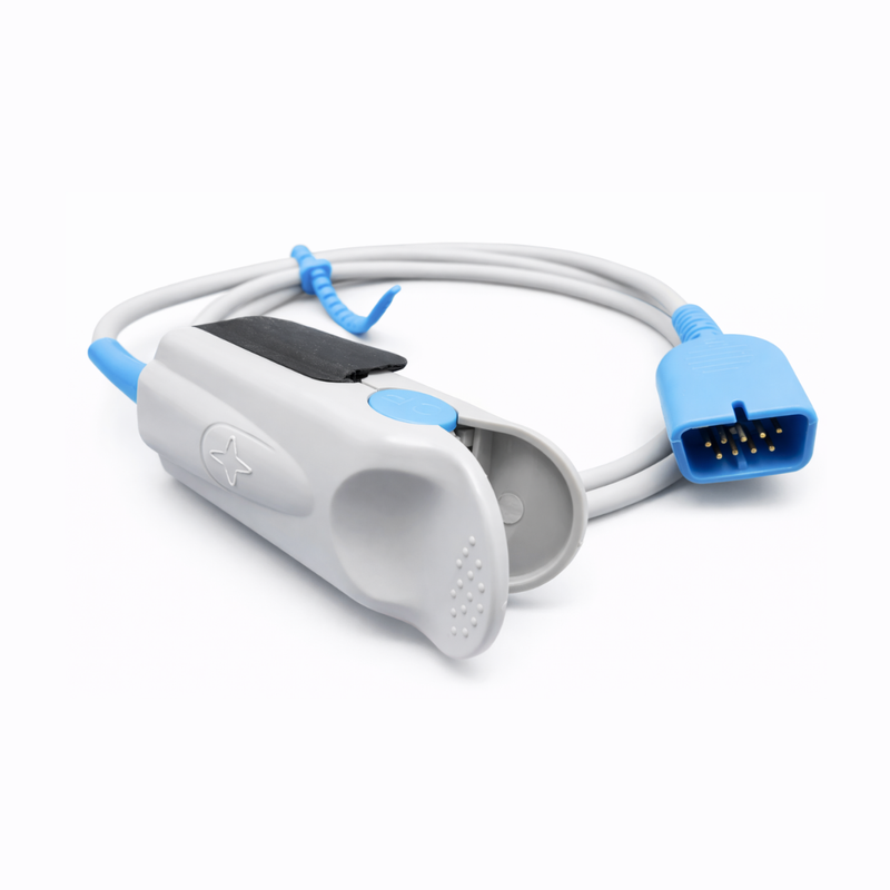 Sensor SPO2 Reusable Adulto De 1.1 m CLIP Compatible con Monitor Nihon