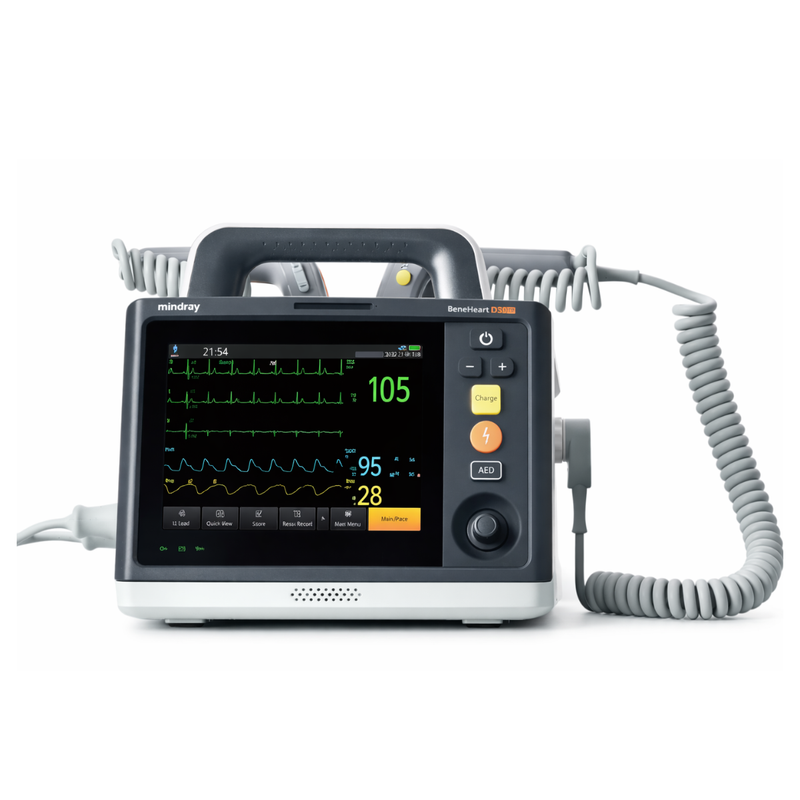 Mindray Desfibrilador Beneheart D30 con ECG, SpO₂, NIBP, DEA y Marcapasos