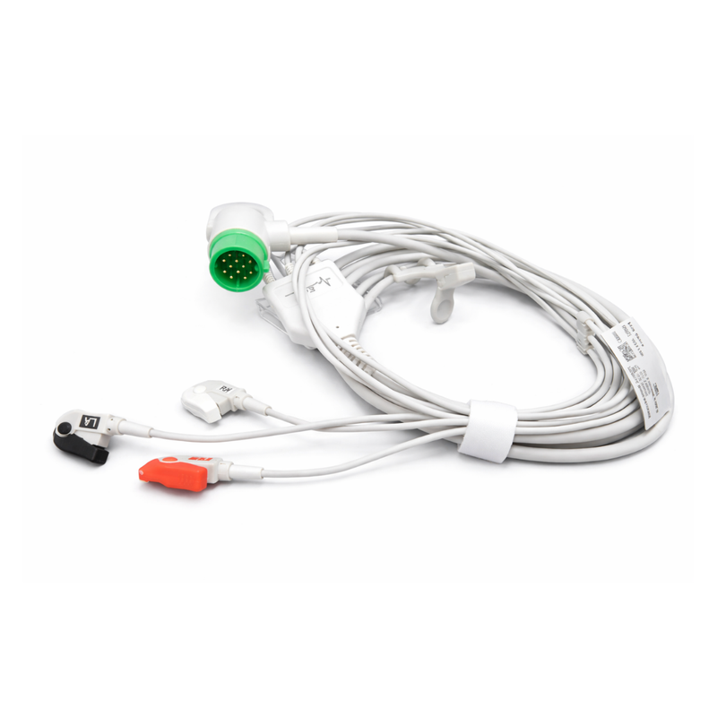 Cable Para ECG De 3 Derivaciones Tipo Pinza REF: 2327P