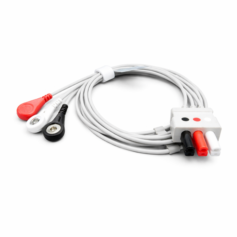 Latiguillos de ECG De 3 Derivaciones Tipo SNAP Compatible Con Mindray