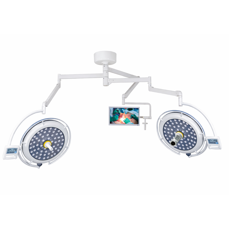 Howell Lámpara Quirúrgica Doble Satelite Led 700/500 Con Cámara Inteligente