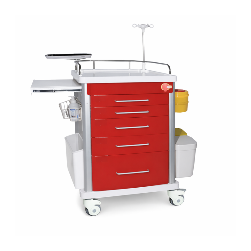 Liaison Medical Carro Rojo Para Emergencias Con 5 Cajones