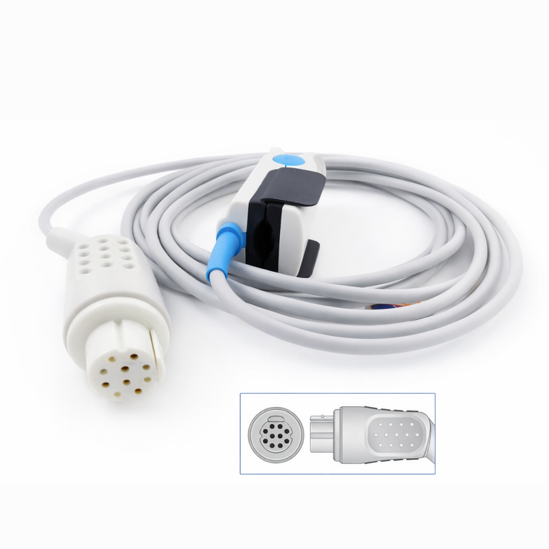 Sensor SPO2 Reutilizable Adulto Long 3M Clip REF: U410.09