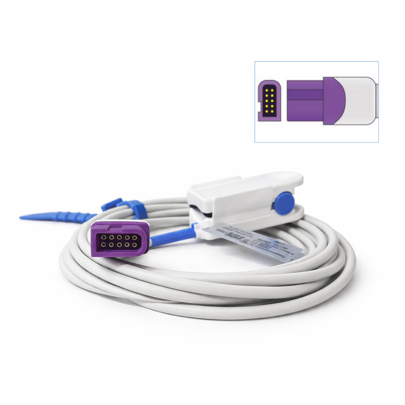 Sensor SPO2 Reusable Adulto De 3 m CLIP REF: U410.74X