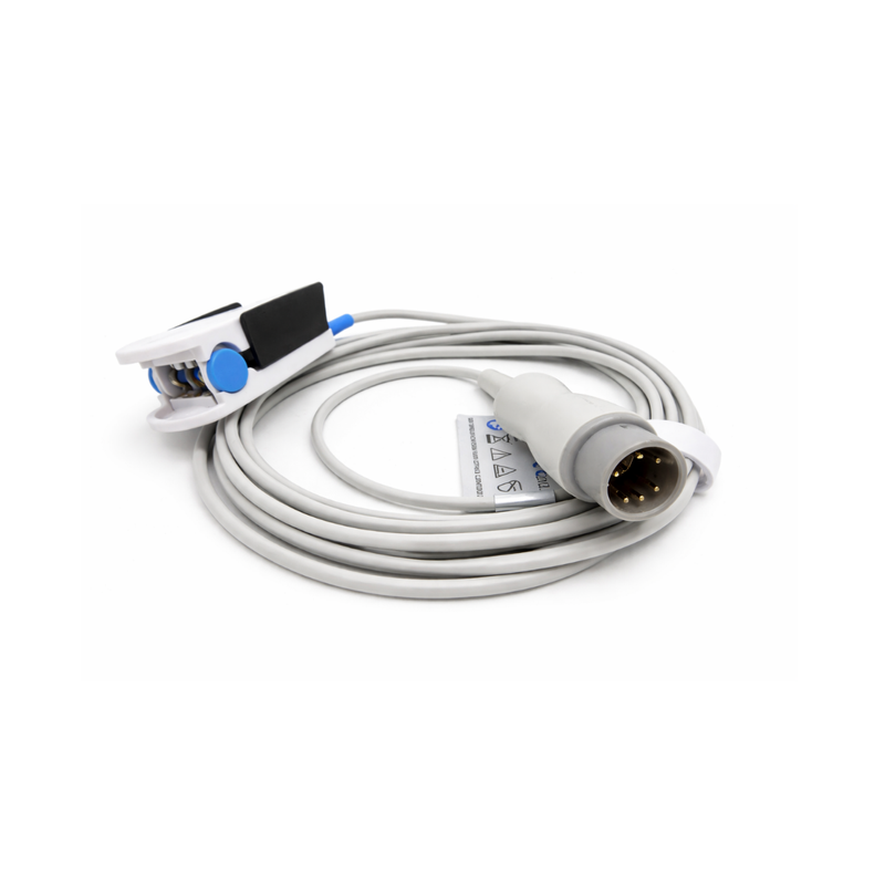 Sensor SPO2 Reusable Adulto De 3 m CLIP Compatible con Zoncare