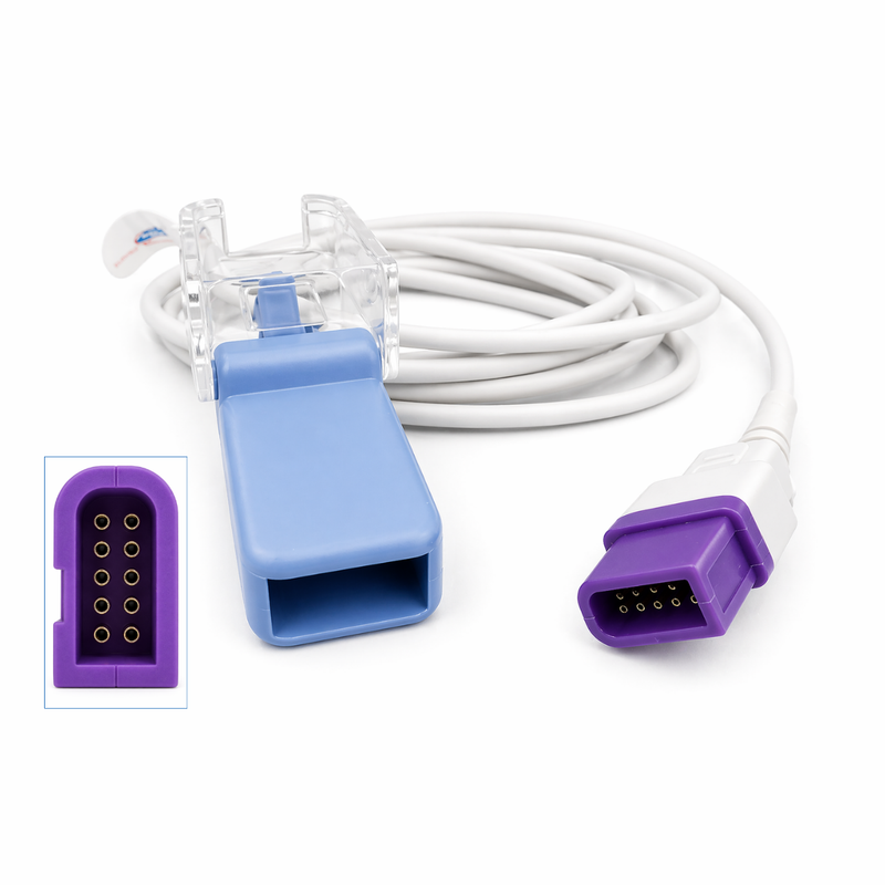Extensión de Sensor SPO2 De 2.2 M Compatible Con SpaceLabs